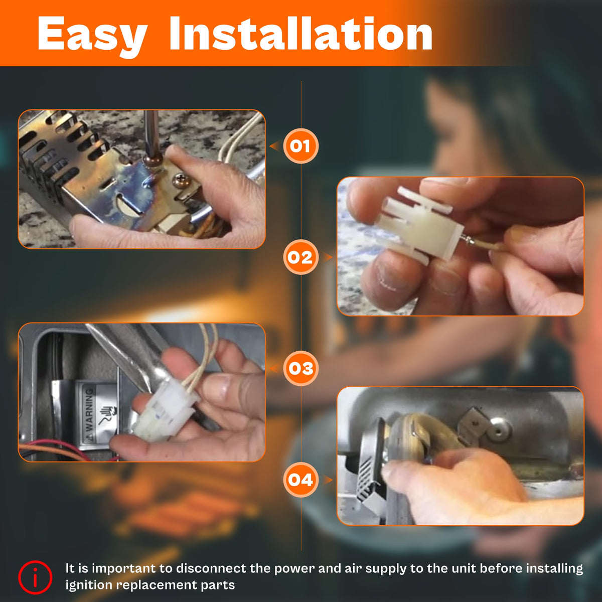 𝗡𝗘𝗪 WB13K21 Oven Igniter Replacement for G-E(JGB,JGS,AGB Series)
