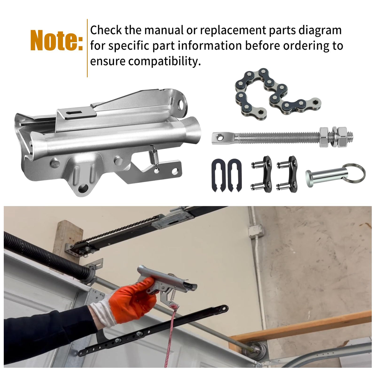 41A3489 Garage Door Openers Parts Complete Trolley Assembly fits Liftmaster