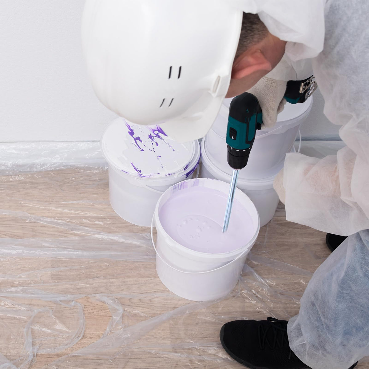 HARFINGTON Concrete Mixing Paddle, Paint Mixer Drill Attachment Cement Mixer Tool Mud Mixer for Mixing Paint Concrete Resin Epoxy