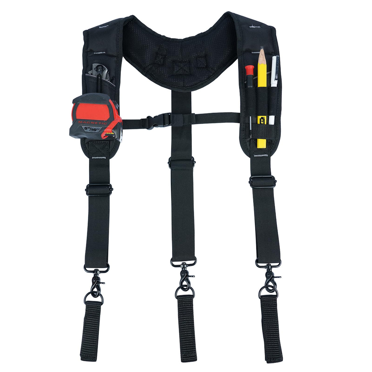 KUNN Tool Belt Suspenders, 3-Points Construction Suspender for Men
