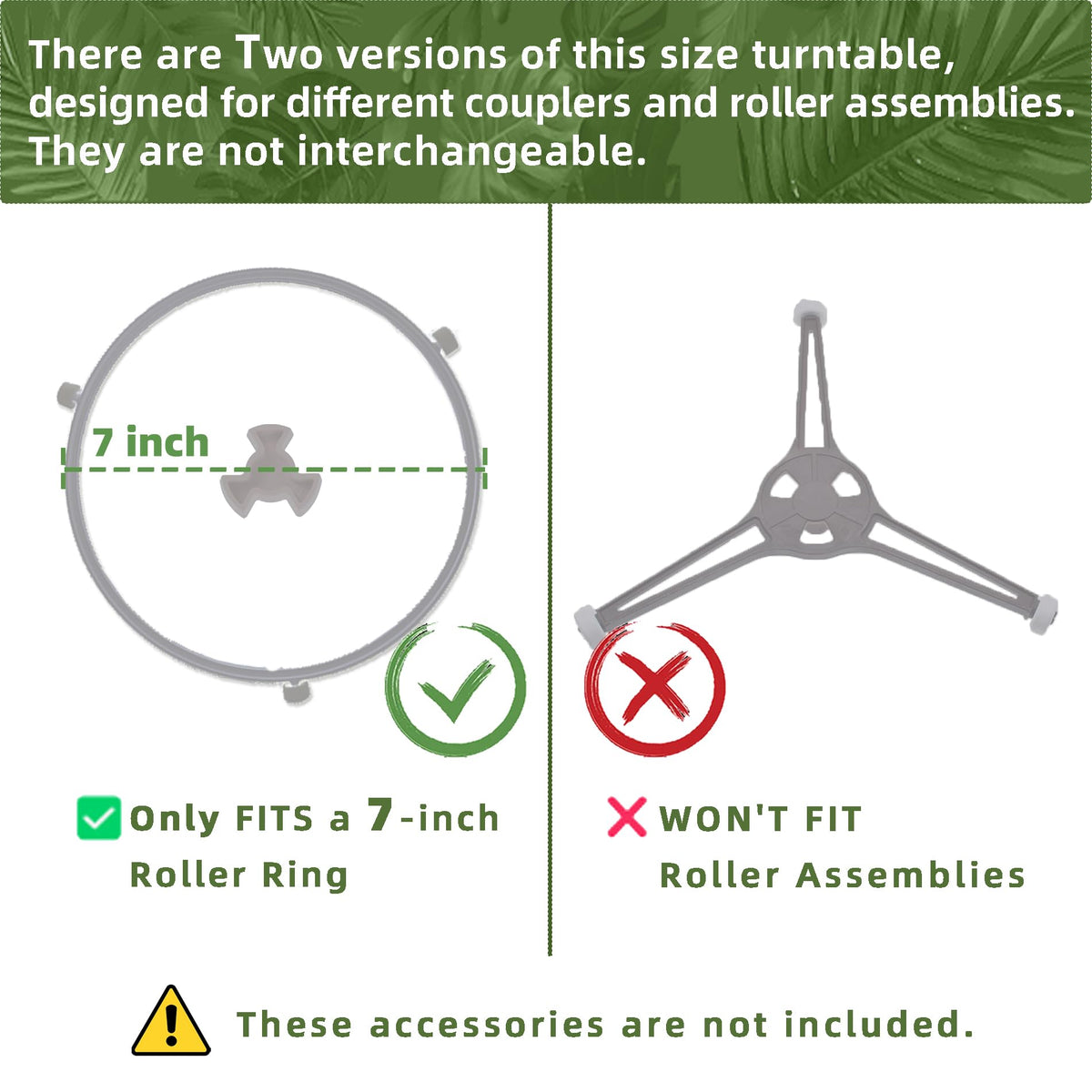 Smallest 9.6 Inch Microwave Plate Replacement Compatible With Panasonic Microwave Glass Plate F06016D00XN, 9.6" Microwave Plate Replacement for Nostalgia 0.7 cu.ft. 700W small retro microwaves