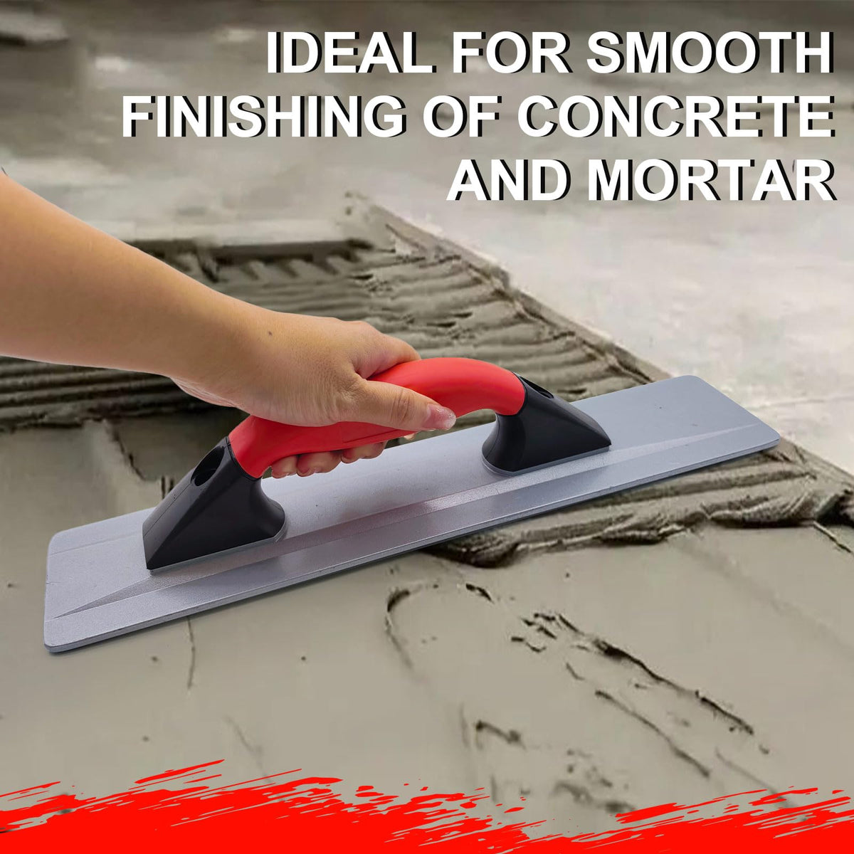 WYPROCEED Magnesium Hand Float, 16 x 3-2/5 Inch Beveled End Concrete Float