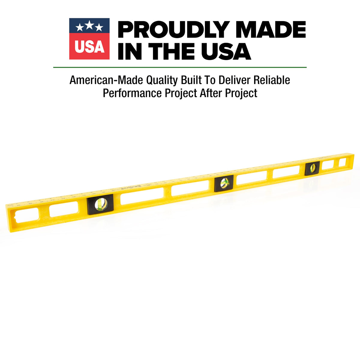 MAYES 10102 4ft Level, 48 Inch Level Made in the USA Won’t Scratch Surface