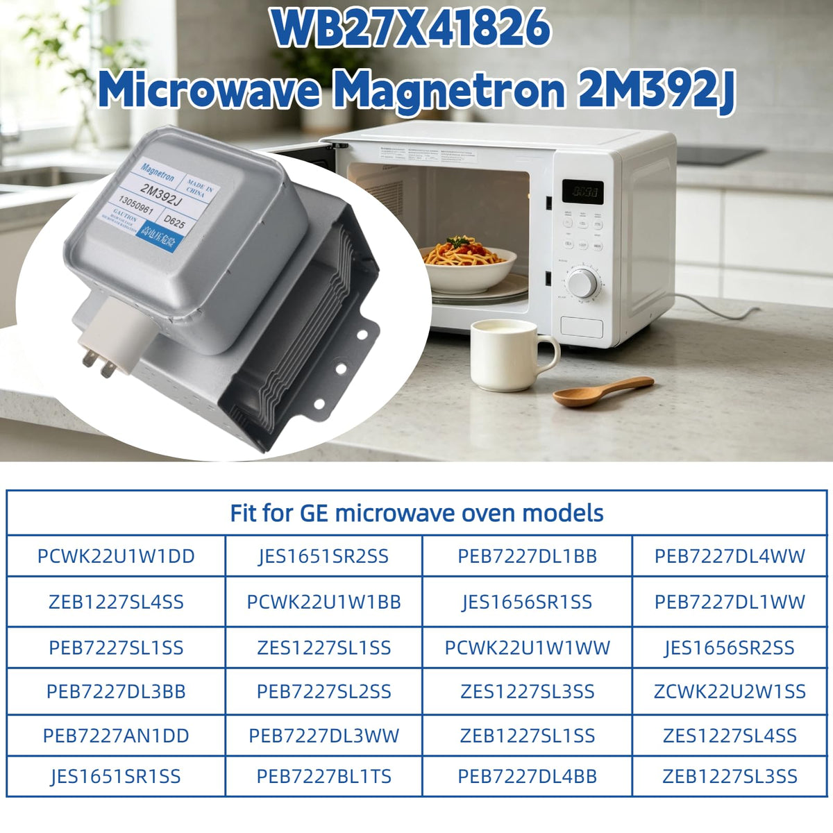 WB27X41826 Microwave Magnetron for GE Replacement Part WB27X11102 AP4502427
