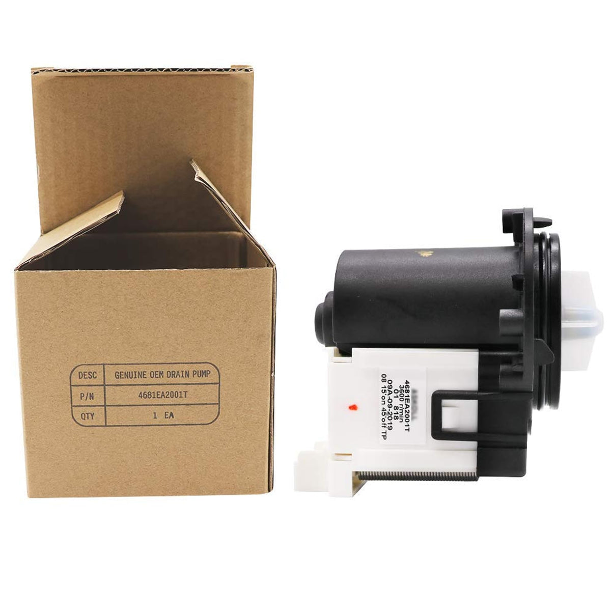 4681EA2001T WM3170CW WM3670HW WM3670HVA Drain Pump OEM fit for LG Kenmore OEM Washer WM3997HW WM3270CW WM3770HVA WM2101HW fit for Kenmore Elite 796403119 796410733 796412722 AP5328388 prime&swift