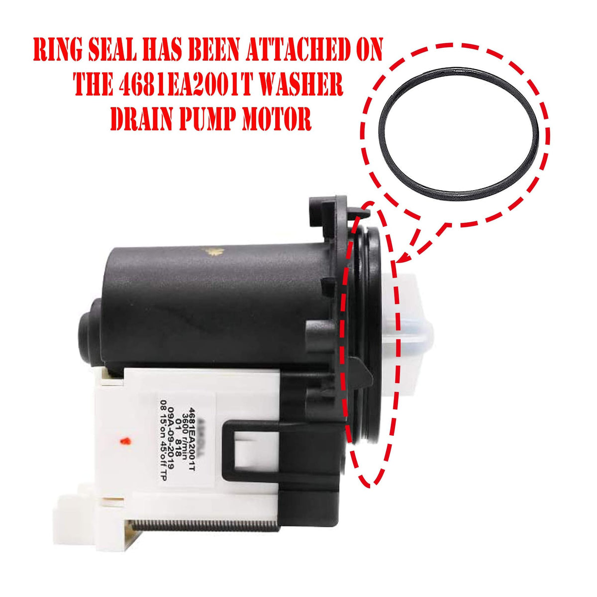 4681EA2001T WM3170CW WM3670HW WM3670HVA Drain Pump OEM fit for LG Kenmore OEM Washer WM3997HW WM3270CW WM3770HVA WM2101HW fit for Kenmore Elite 796403119 796410733 796412722 AP5328388 prime&swift