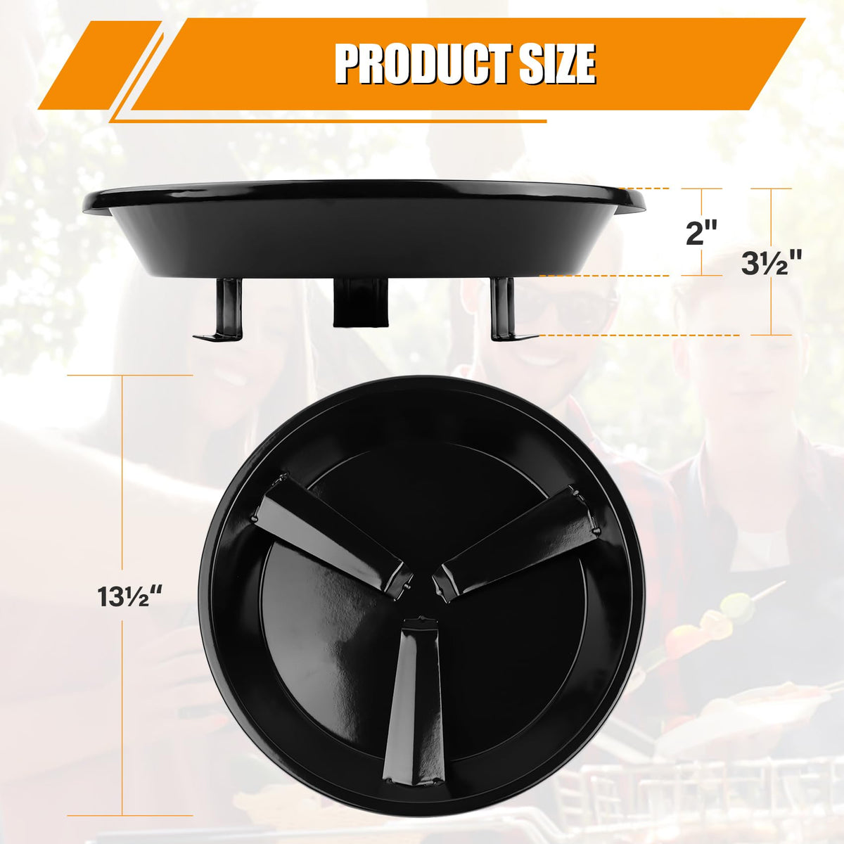 Flame Disk Bowl Replacement for Masterbuilt Gas and Dual Fuel Smokers, Replacement Parts 911060006, 9005100068 for Masterbuilt Grills 20051311, 20050412, 20050117, 20050211, 20050311, 20050611 etc.