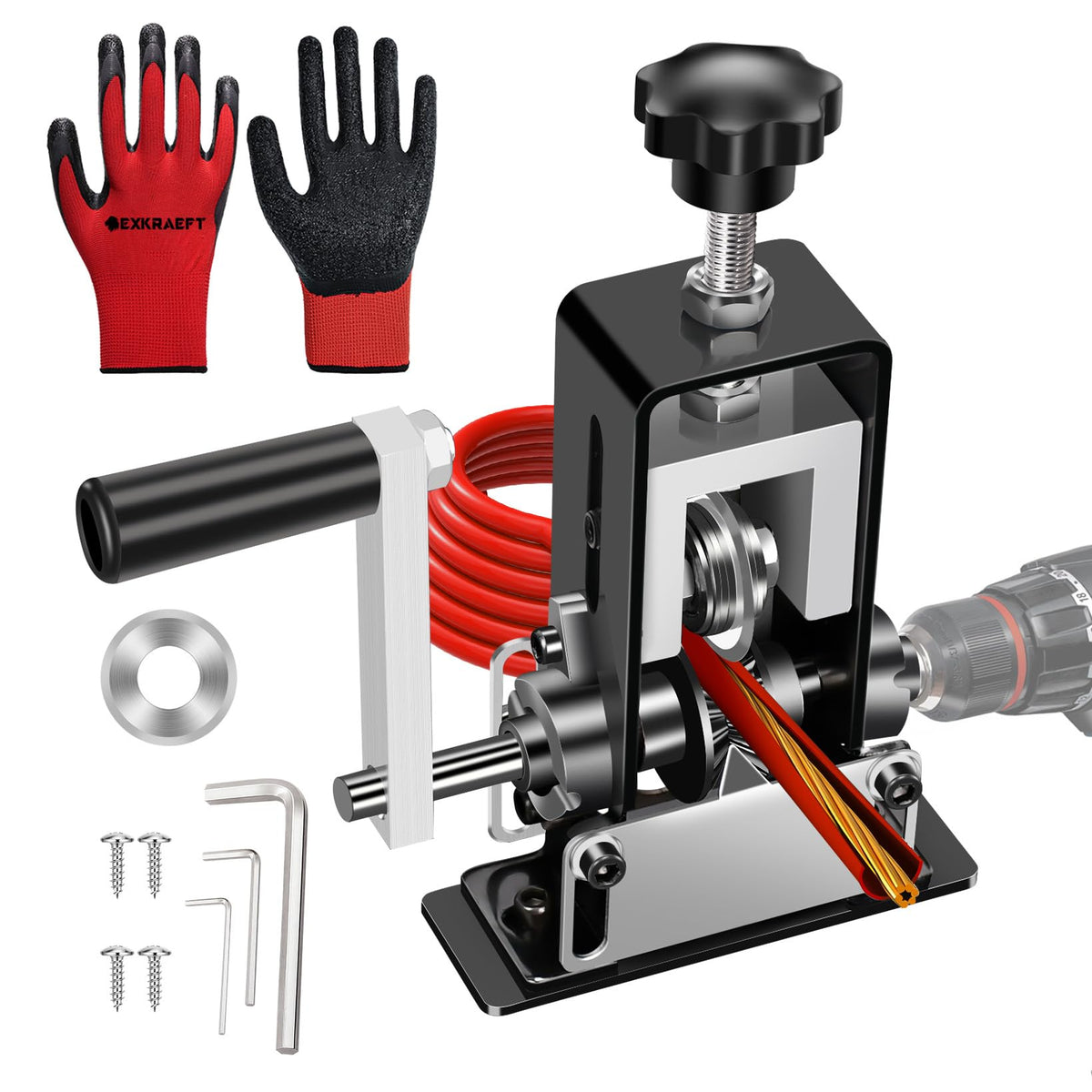 EXKRAEFT Manual Wire Stripping Machine, Gauge Wire 0.06-1''