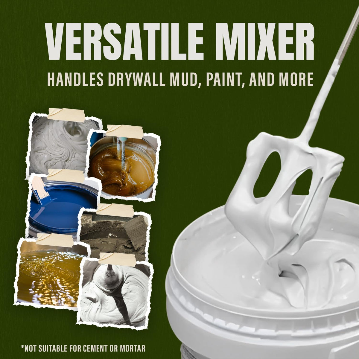 Buddy Tools Mix It, 18" Length Mud Mixer