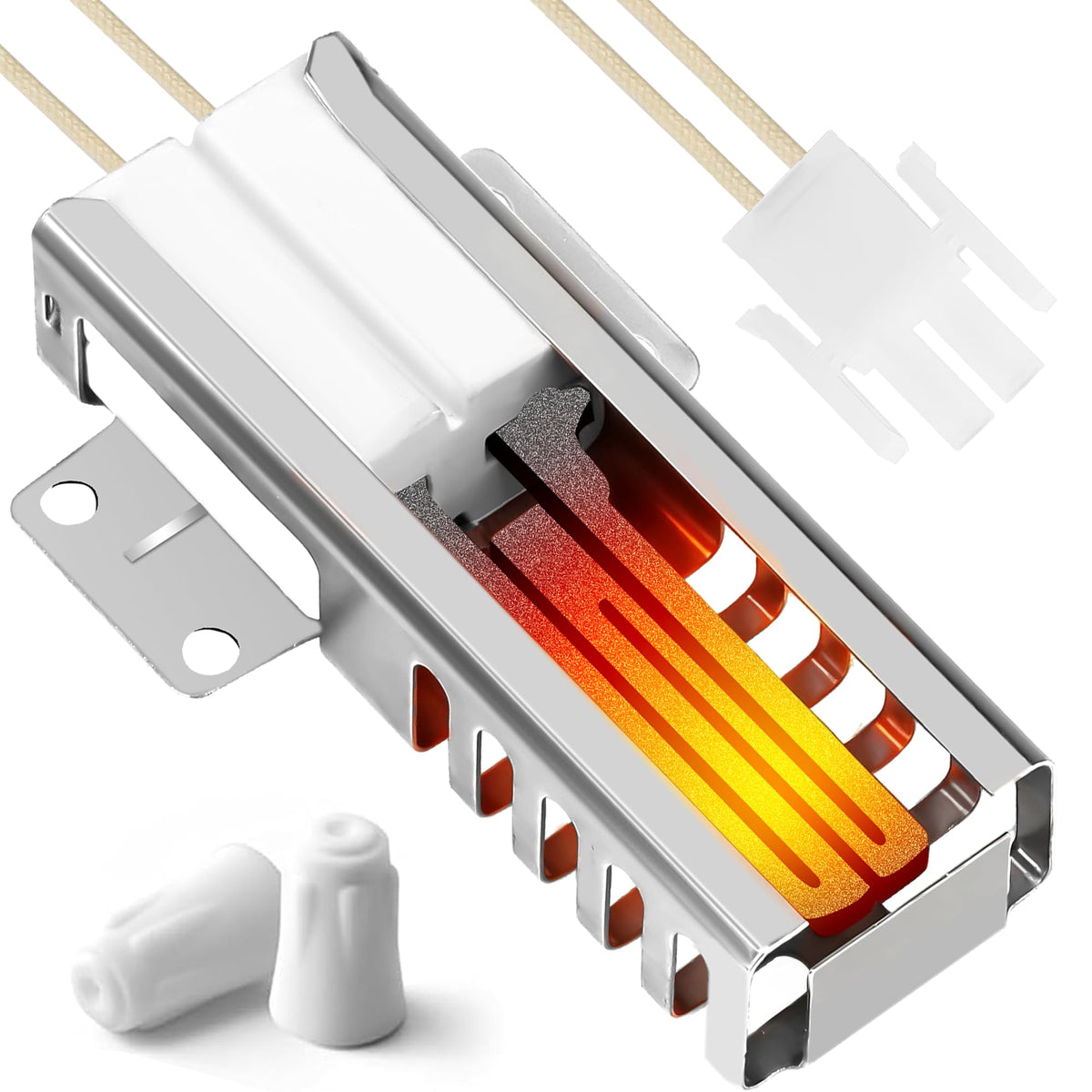 WB13K21 xl44 Gas Oven Igniter Replacement Fit for G-E xl44 Sam-sung Hot-point Ken-more Gas Range, Universal Oven Igniter Replaces DG94-00520A IG9998 WB13T10045 WB13K10026 Norton 501a by Fetechmate