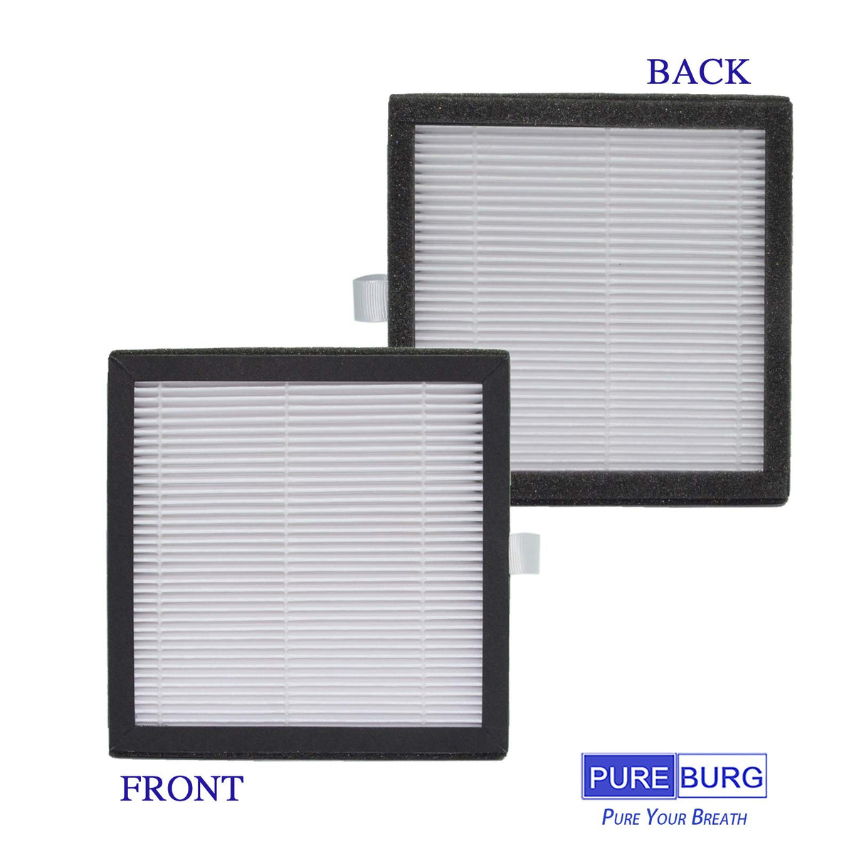 PUREBURG Replacement Filter Compatible with Afloia AQ8 Q8 & Honati Hysure Q7,Tenergy Sorbi 2-in-1 Dehumidifier (1000ML), 3-Pack HEPA