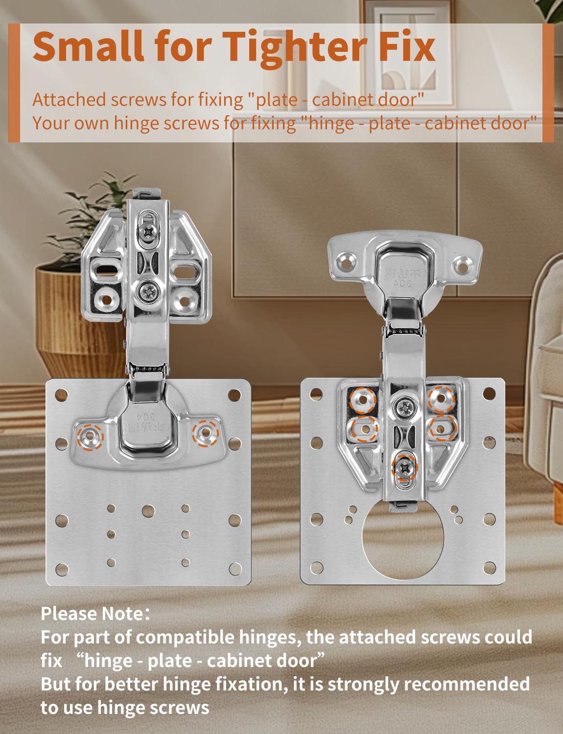 20PCS Upgraded Cabinet Hinge Repair Plate FOGZUVR Durable for Cabinet Doors