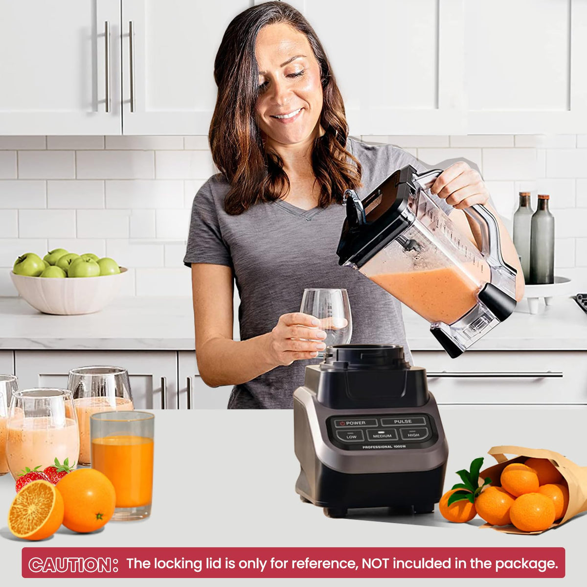 WARDFYT Replacement Pitcher 72 oz XL Compatible with Ninja Blender (New Model) BL610, 72oz Crushing Pitchers Replacement for Ninja BL710WM BL710WMC CO610B CO650B CT610