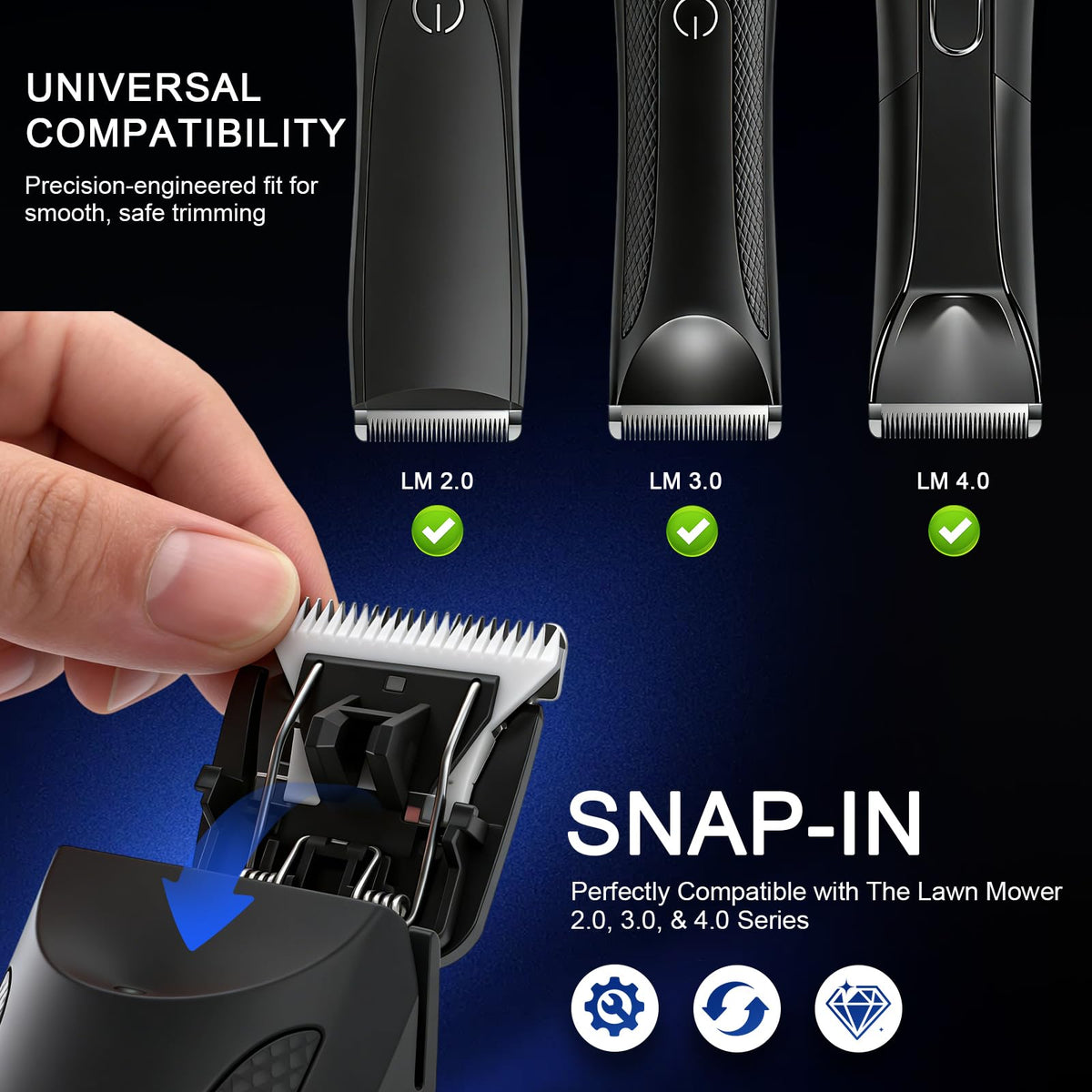 Replacement Blades Compatible with Manscaped The Lawn Mower 4.0, 3.0 & 2.0