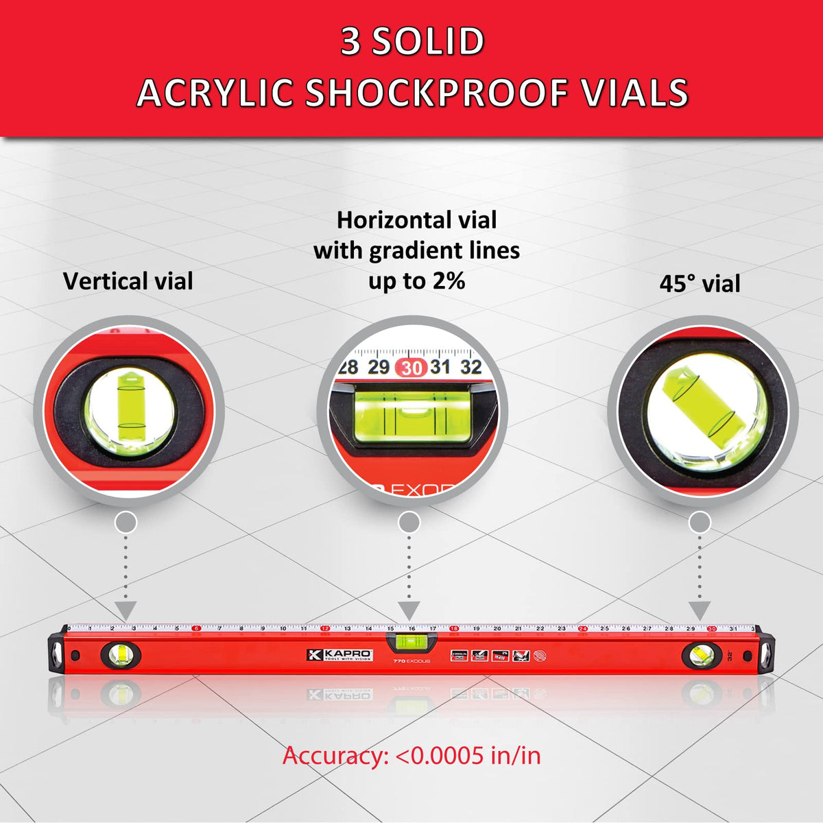 Kapro - 770 Exodus Ruler Level - 48 Inch