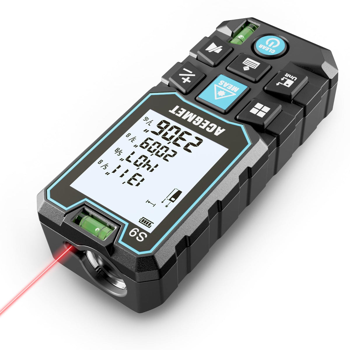 ACEGMET S9 229ft/70m Laser Measuring Tool, LCD Backlit Display