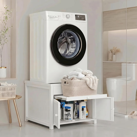 GangMei 29" Washer and Dryer Pedestal with Storage