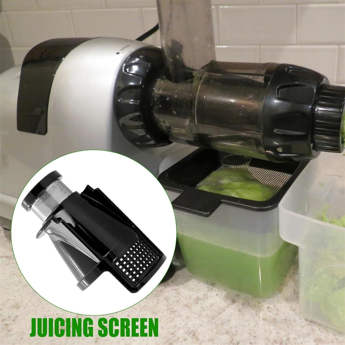 LOXGO Kitchen Juicer Juicing Screen Filter Simple Maintenance Compatible For 8003 8004 8006 Smooth Filtering Easy To Clean Stainless Steel