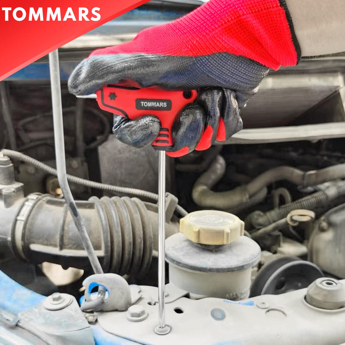 TOMMARS 9PC T-Handle Torx Wrench Set, Tamper Proof, T10-T50