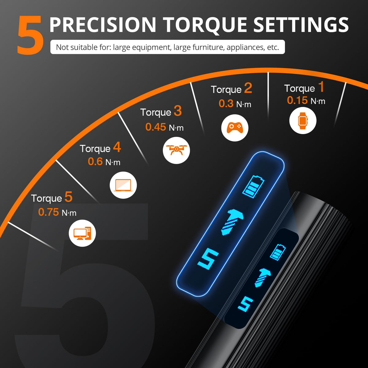 JOREST 155 in 1 Mini Electric Screwdriver, Precision Power Screwdriver Set