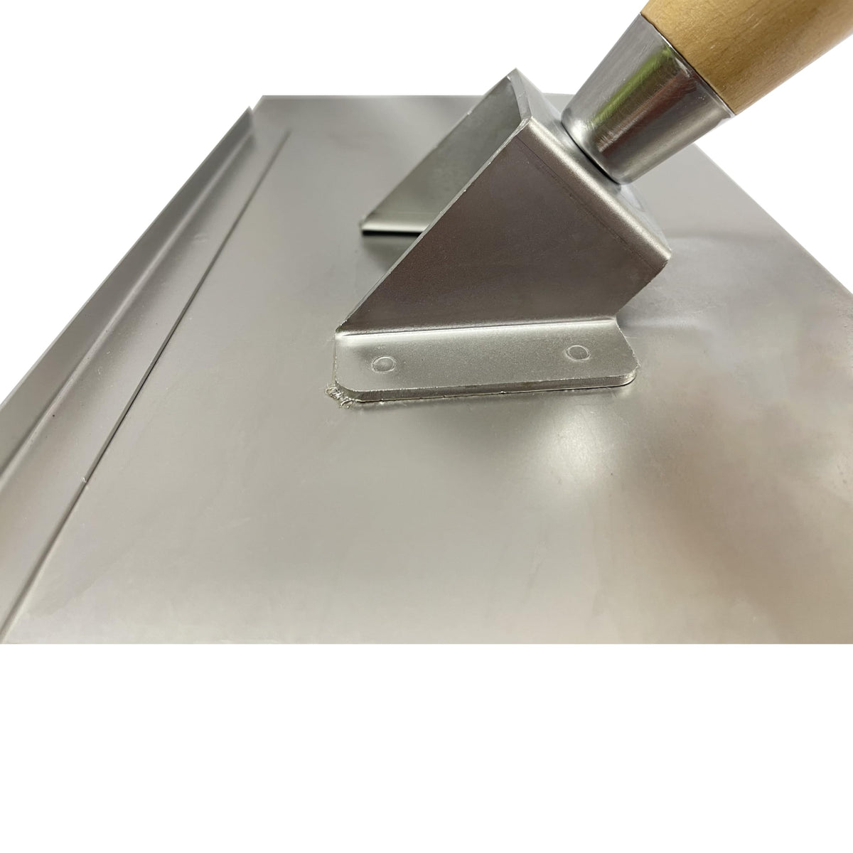 Stainless steel Pointing Brickwork Hawk,Mortar rack with wooden handle - 150x300 mm - for grouting, bricklaying, and jointing - includes mortar axe, shovel, grouting board, DIY.
