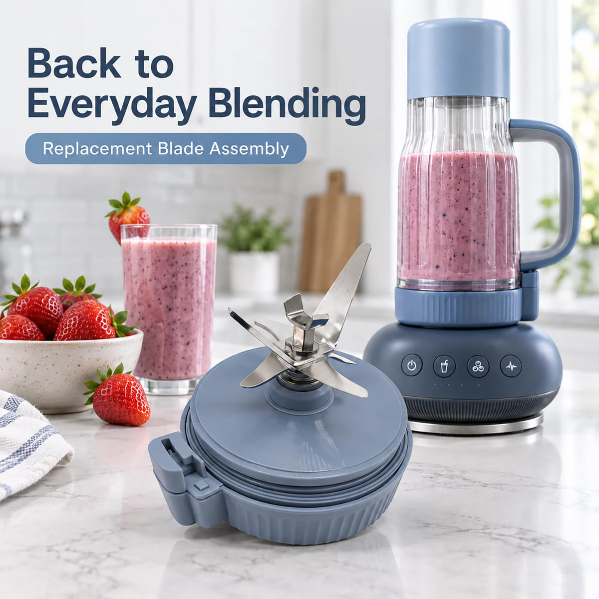 Replacement Crush Blade compatible with Ninja BlendBoss Blender