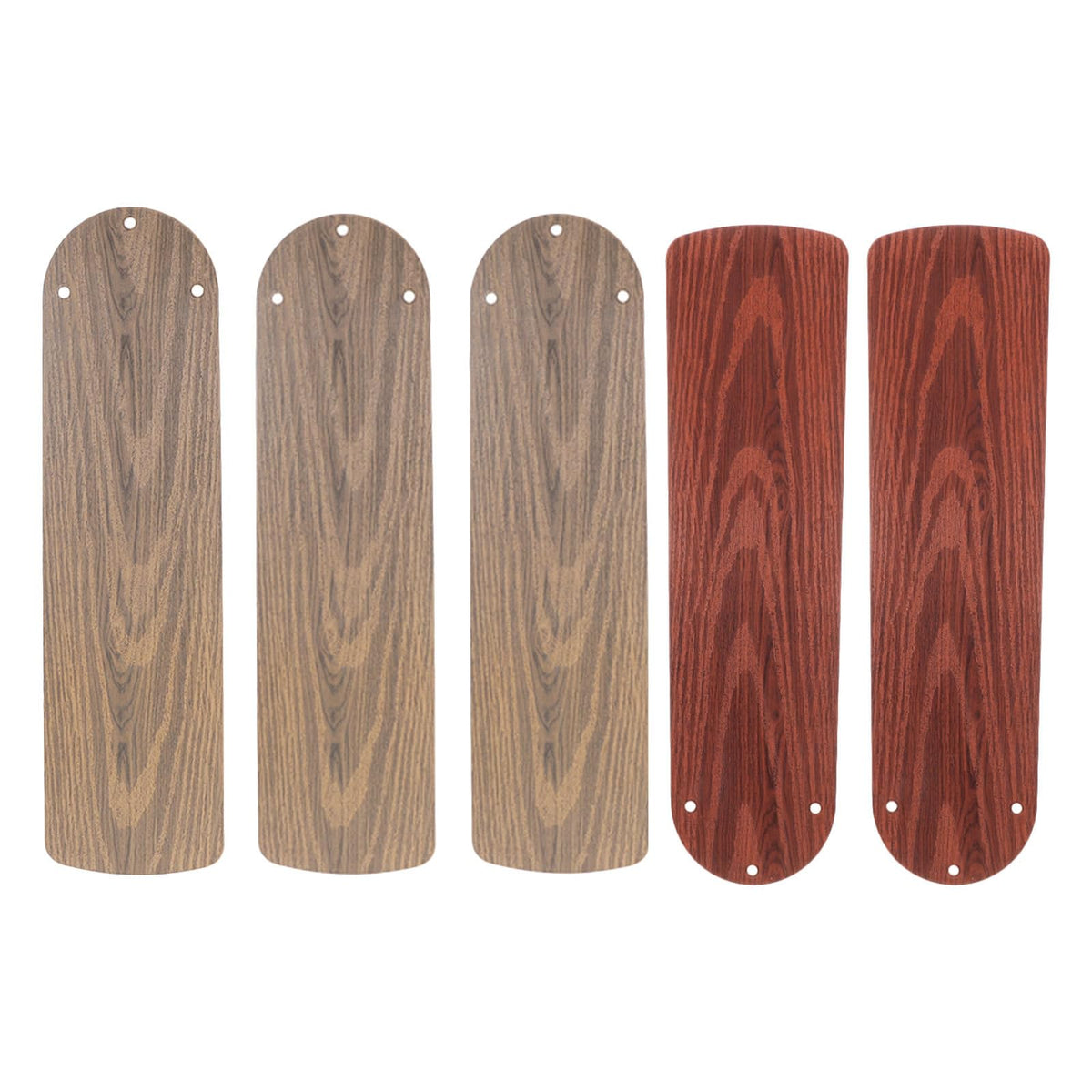 JOINPAYA 5pcs Replacement Fan Blades for 52" Ceiling Fans - 21" Length Weatherproof Plastic Blades Wood Grain - Substitution for Broken in Indoor Summer Use