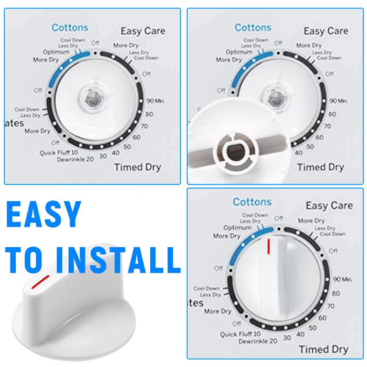 WH1X2721 Dryer Knob Replacement for Hotpoint & GE Dryer Machine Parts