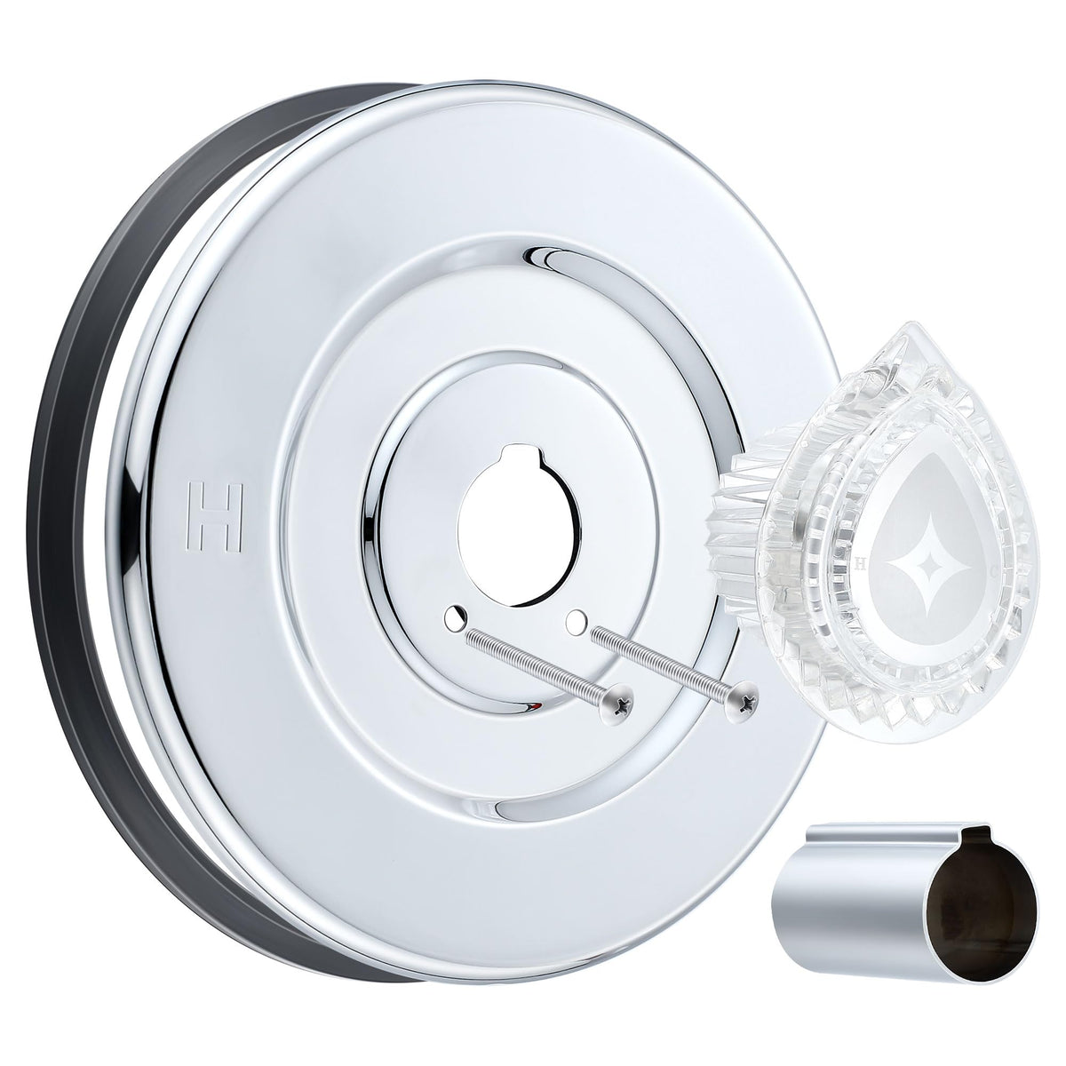 Shower Trim Kit Compatible with Moen Chateau T470 (Chrome,Knob)