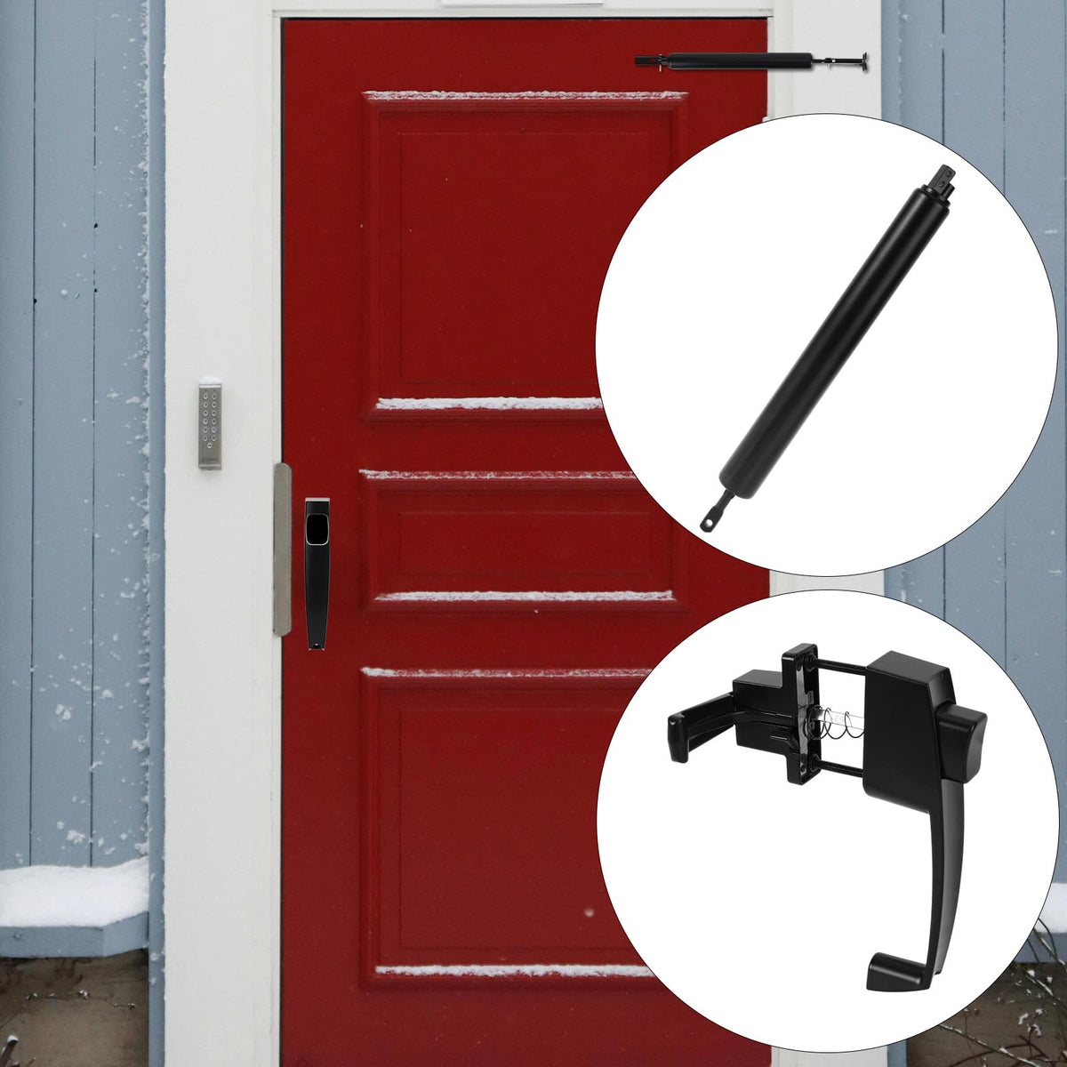 Storm Door Closer & Screen Door Handle, Heavy Duty Screen Doors Kit
