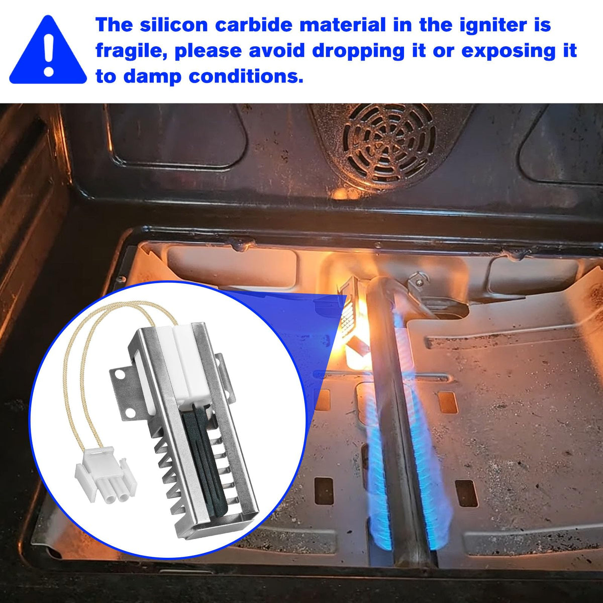RO6G WB13K21 Oven Igniter for GE Sam-Sung Hotpoint Kenmore Gas Oven Igniter