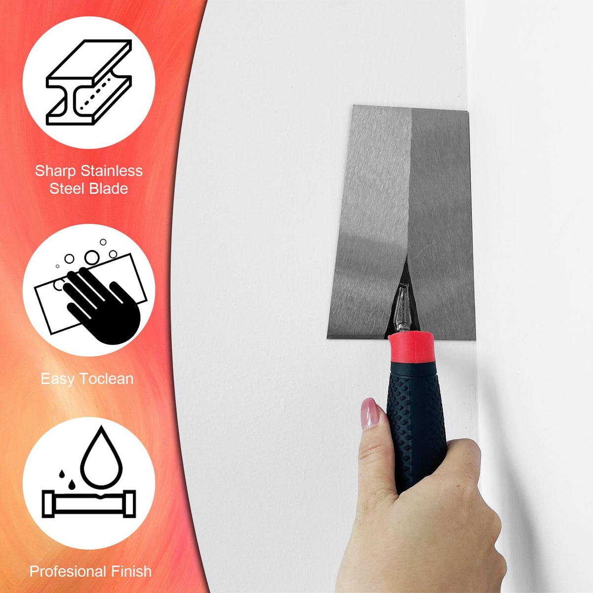 WYXDSDEV Bucket Trowel 3pcs/Set, Trowel Masonry Hand Tool Kit