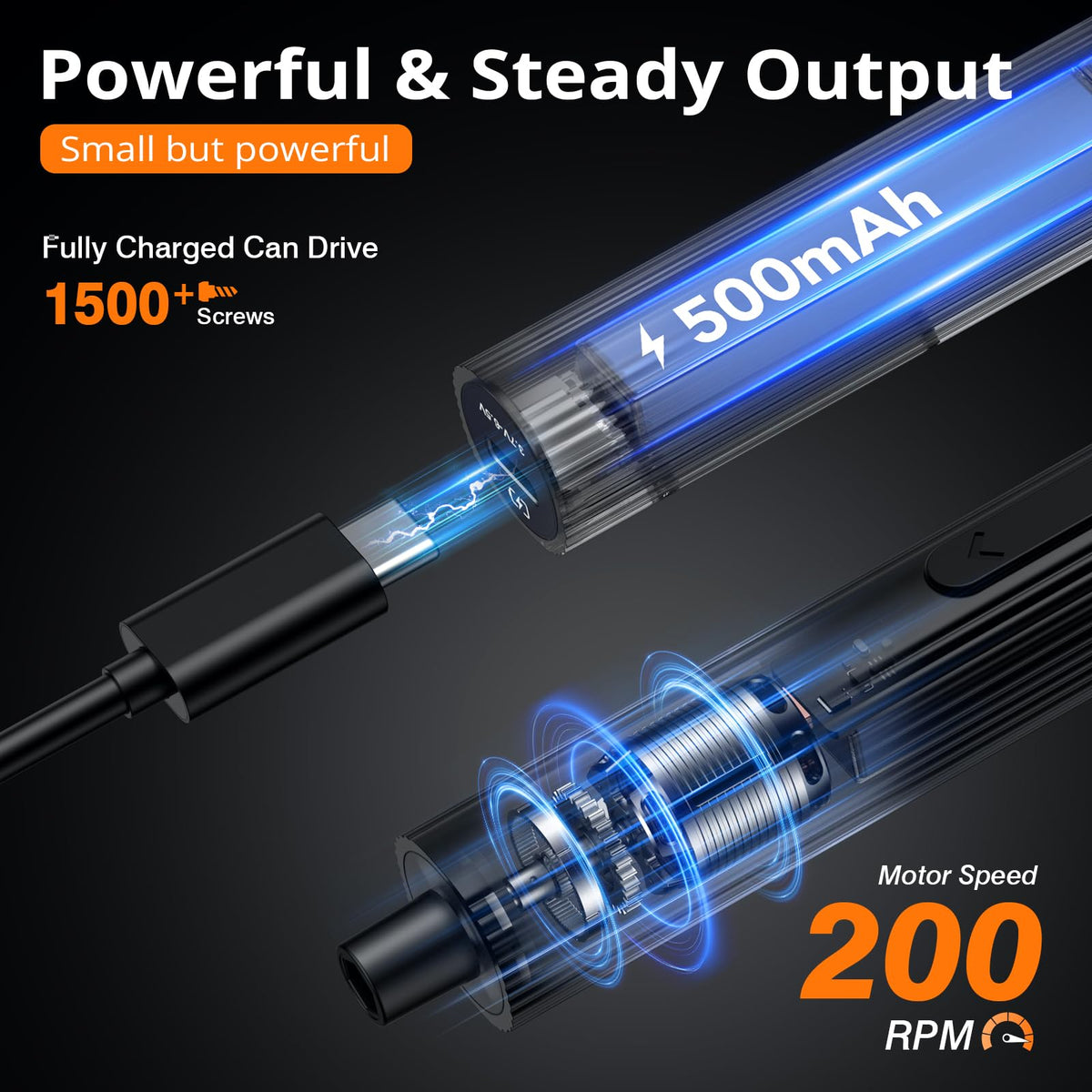 JOREST 155 in 1 Mini Electric Screwdriver, Precision Power Screwdriver Set
