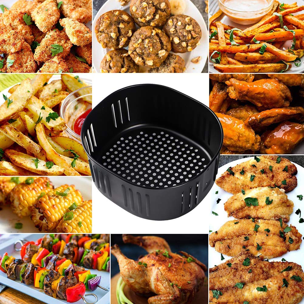 Air Fryer Replacement Basket for Power XL 5.3QT,Air Fryer Accessories for Gowise USA 5.8QT,Non-Stick Fry Basket