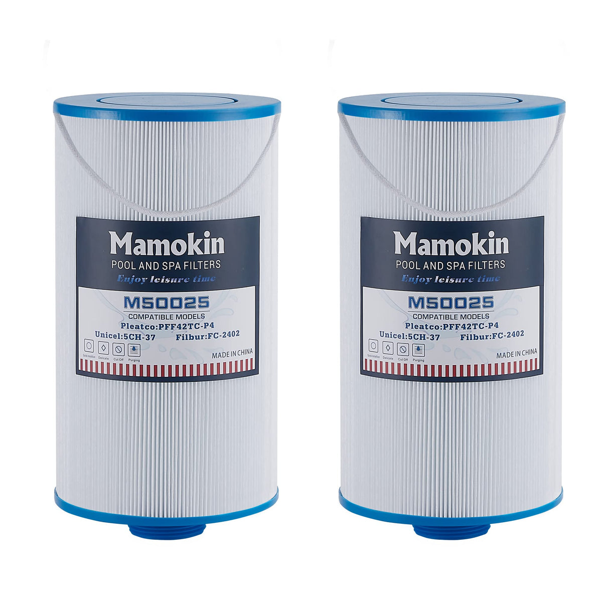 Mamokin 303279 Hot Tub Filter Replaces Filbur FC-2402, 5CH-37, PFF42TC-P4, 78460 and Lifesmart, AquaTerra, Fantasy, Freeflow, Simplicity, Bermuda, Aspire, Azure, Spa Filter-2 Pack