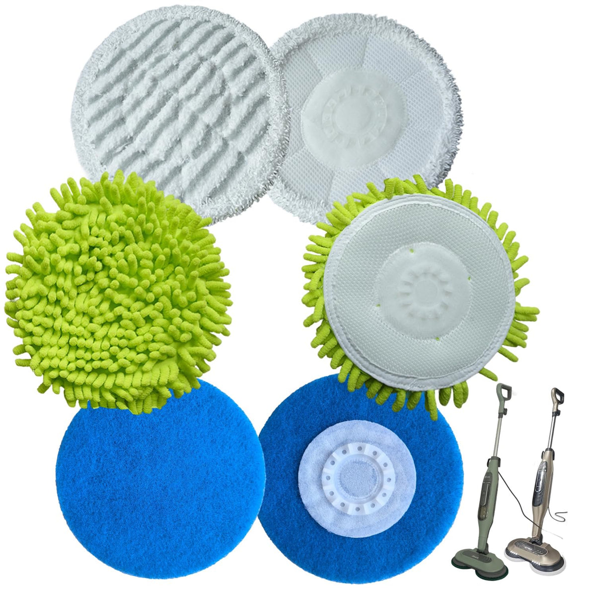 HXZIYI S7000/S8201 Steam and scrub Mop Replacement Pads