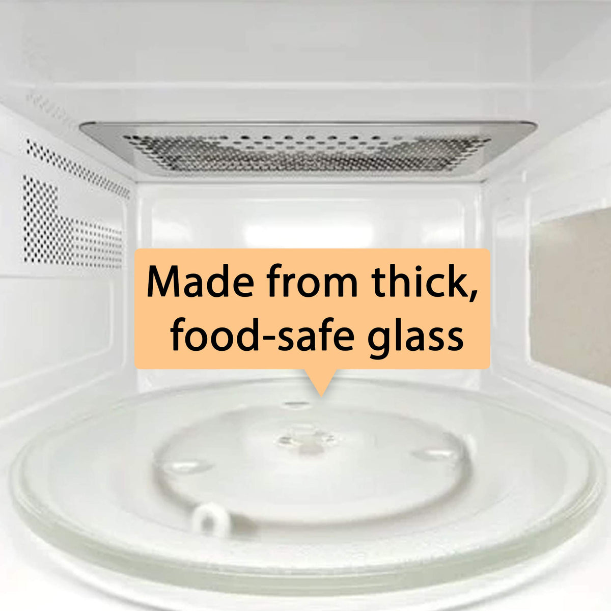 10.5'' Microwave Glass Tray Compatible with Hamilton Beach - The Exact Replacement Part of 252100500497/HB-P90D23/HB-P90D23A/HBP90D23 - Dishwasher Safe