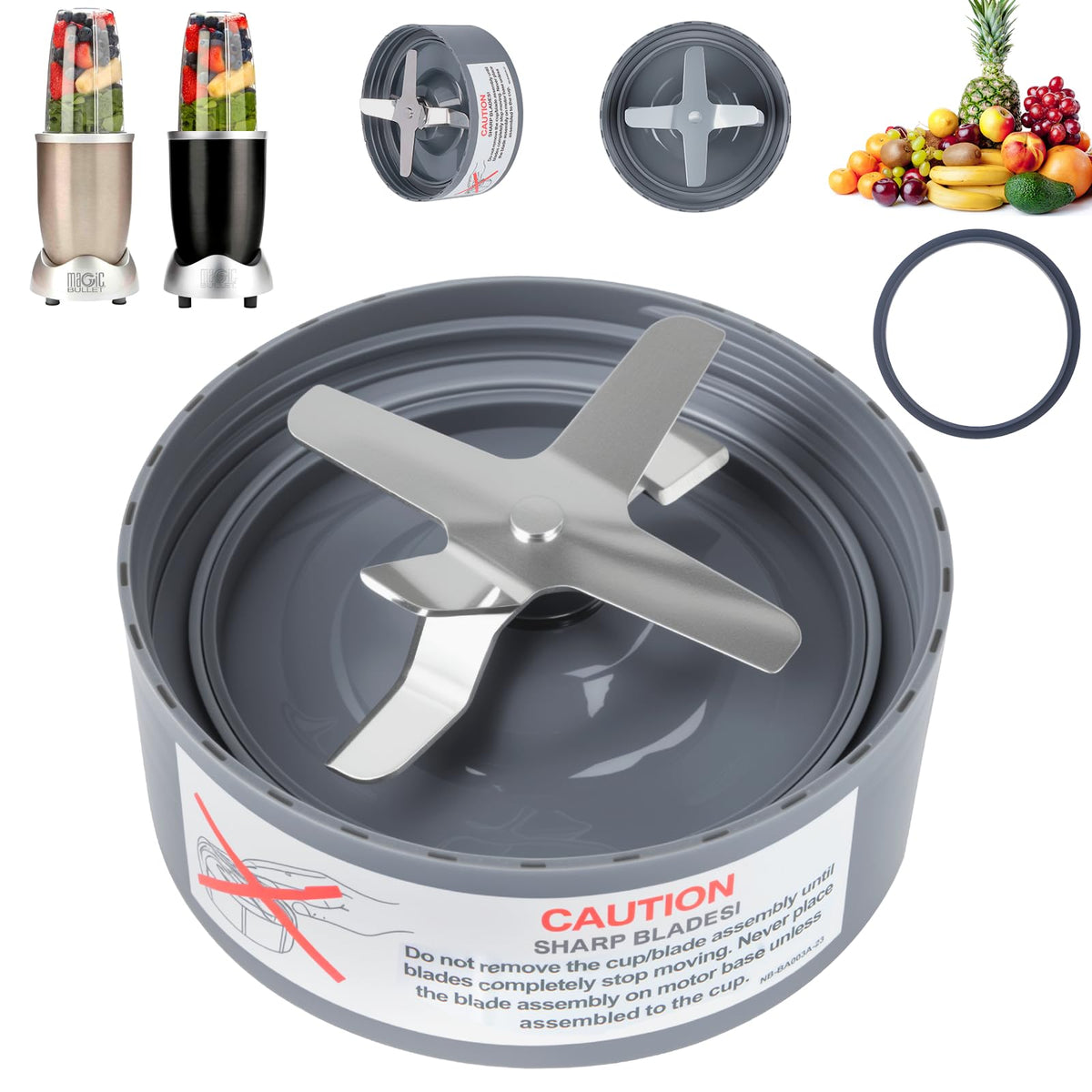 Replacement Extractor Blade for NutriBullet 600w/900w Pro Series Blender