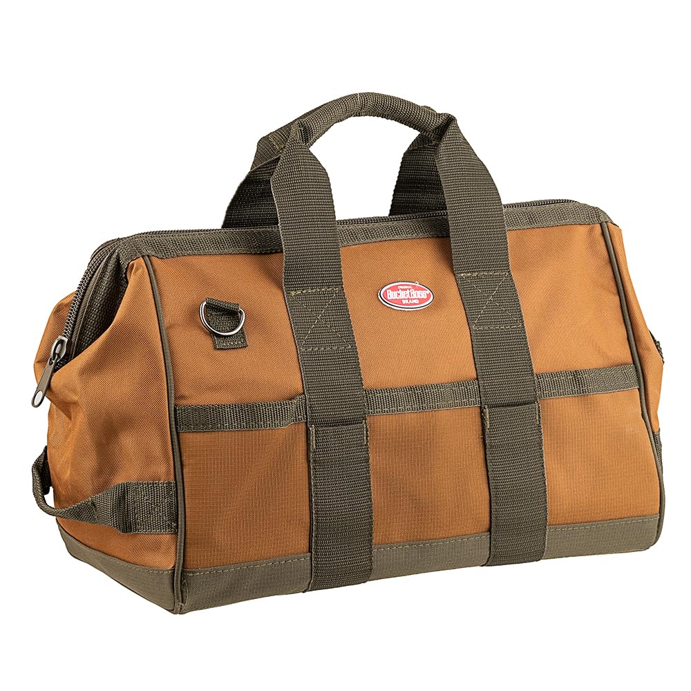 Bucket Boss Gatemouth 16 Tool Bag in Brown, 60016, 15 liters(Brown)