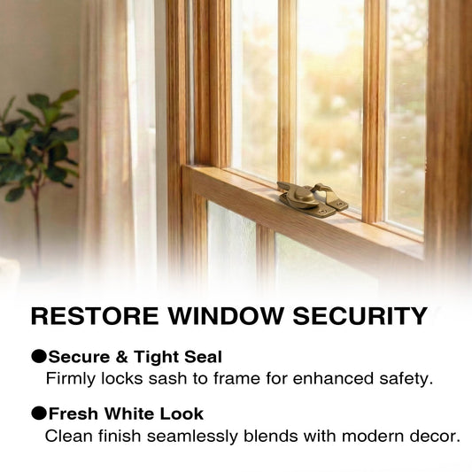 Window Latch for Andersen Window Lock Replacement, Metal Sash Lock and Keeper for Andersen Window (1968 to 1994)