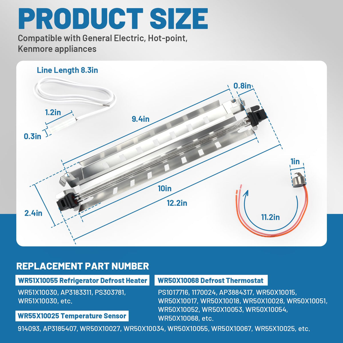 FrigeSwift Upgraded WR51X10055 Refrigerator Defros