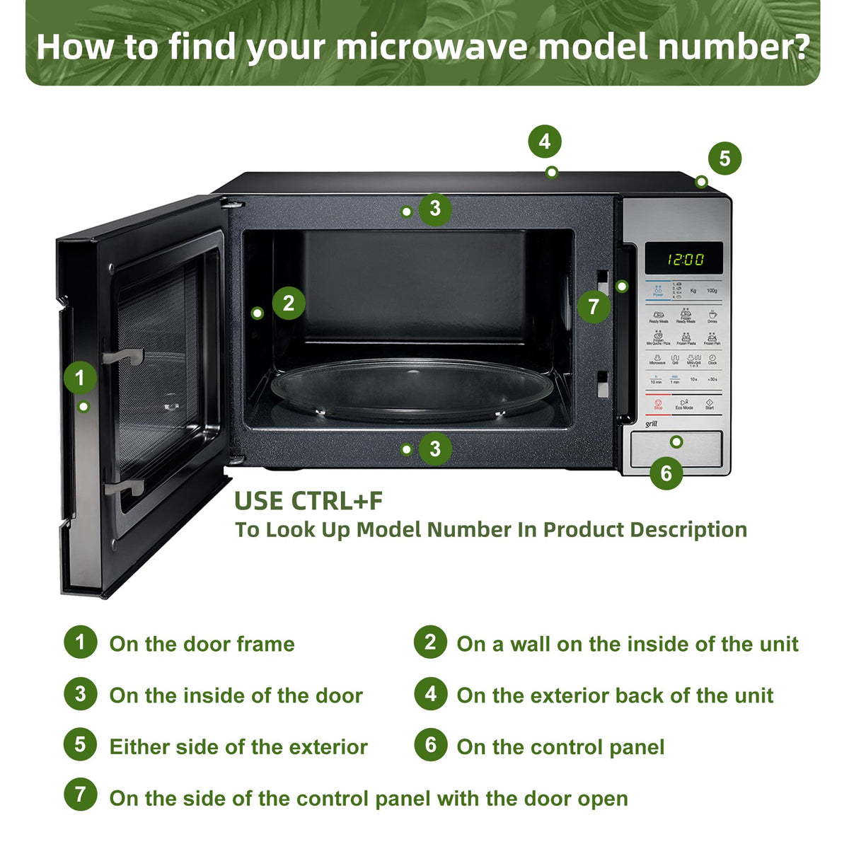 Smallest 9.6 Inch Microwave Plate Replacement Compatible With Panasonic Microwave Glass Plate F06016D00XN, 9.6" Microwave Plate Replacement for Nostalgia 0.7 cu.ft. 700W small retro microwaves