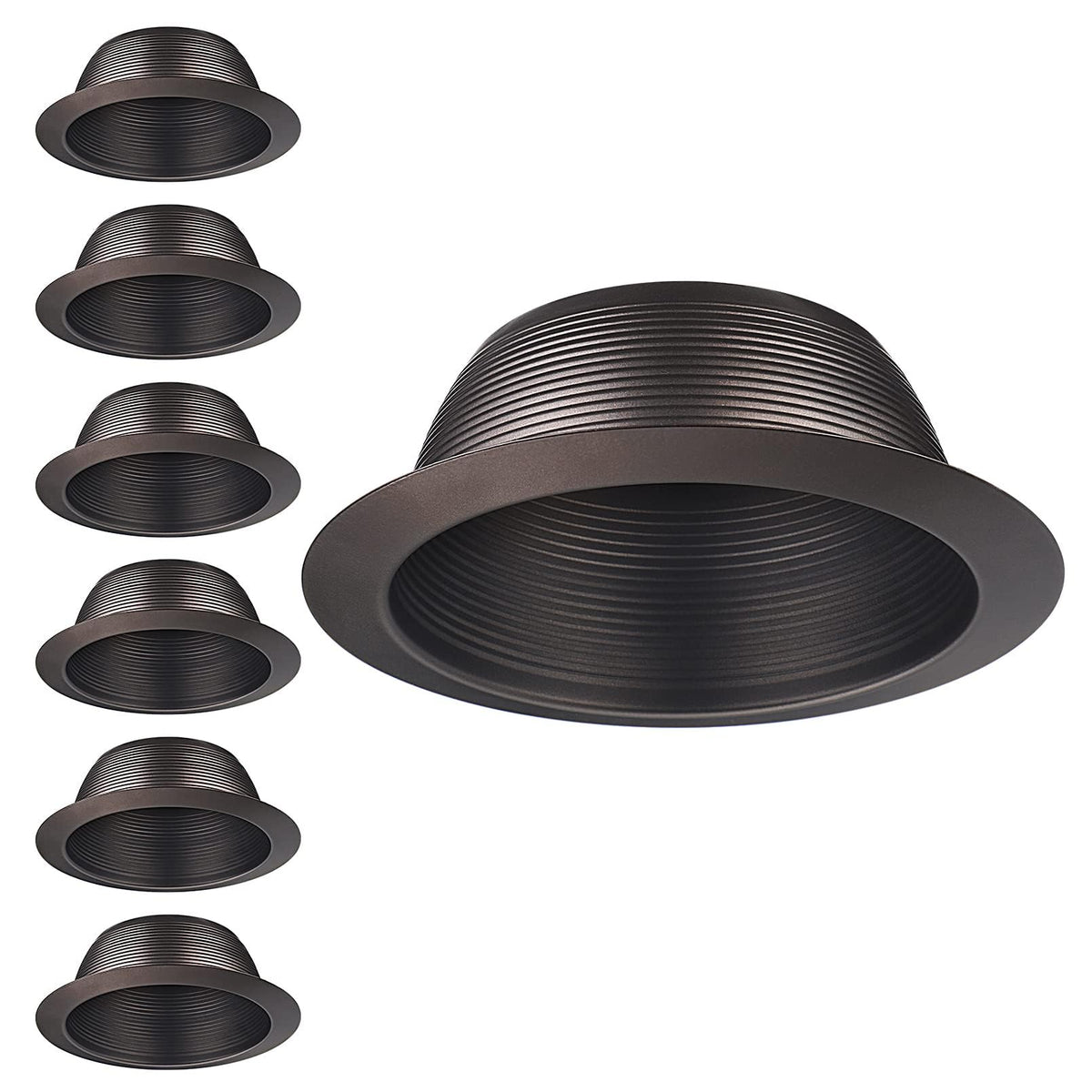 TORCHSTAR 6-Pack 6 Inch Integrated Can Light Trim