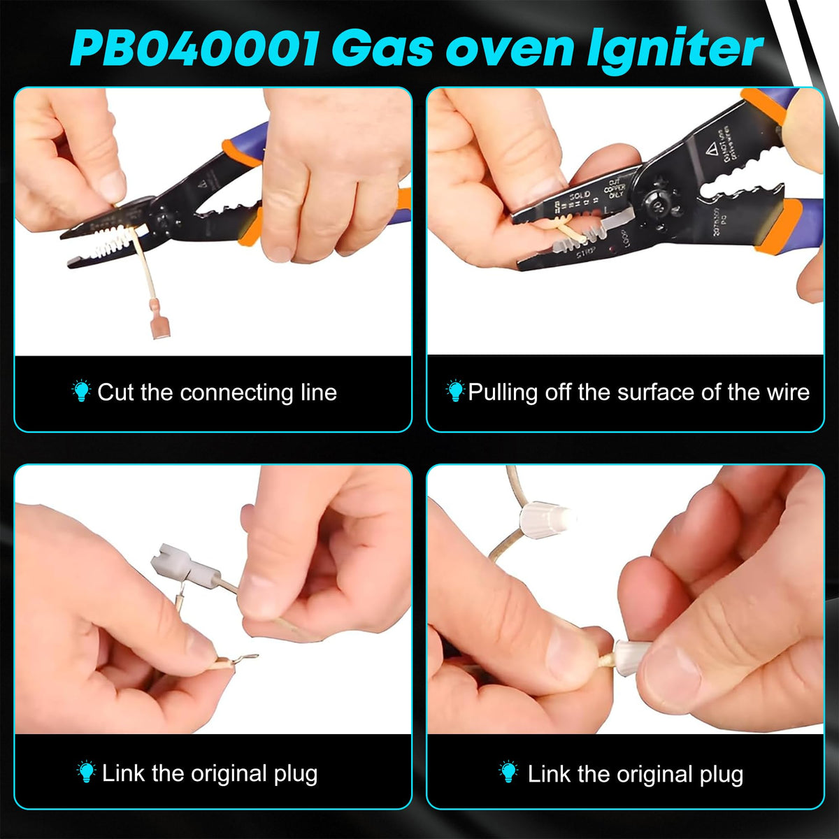 (2 PCS) PB040001 Viking Ignitor - Gas Range Oven Igniter for Viking Ranges