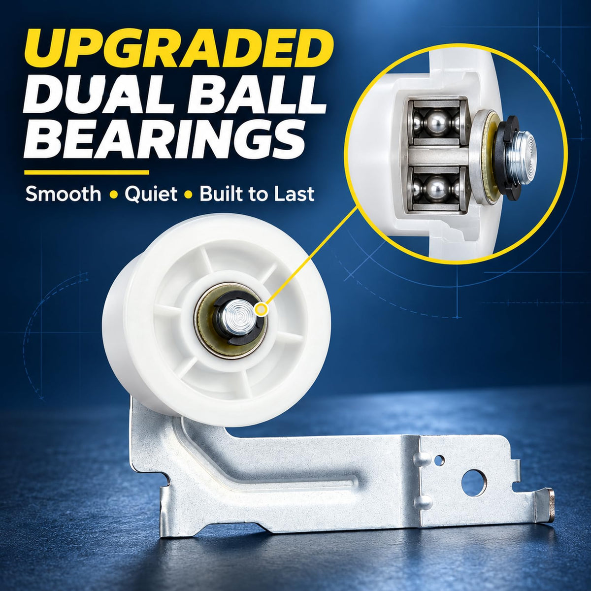 Upgraded Pulley Belt Parts for Samsung Dryer, 6602 001655 Dryer Belt and DC93-00634A Idler Pulley [Enhanced ],DC61-01215B Tension Spring,Replacement dv45h7000ew,dv48h7400ew,dv42h5000ew,dv48j7700ew