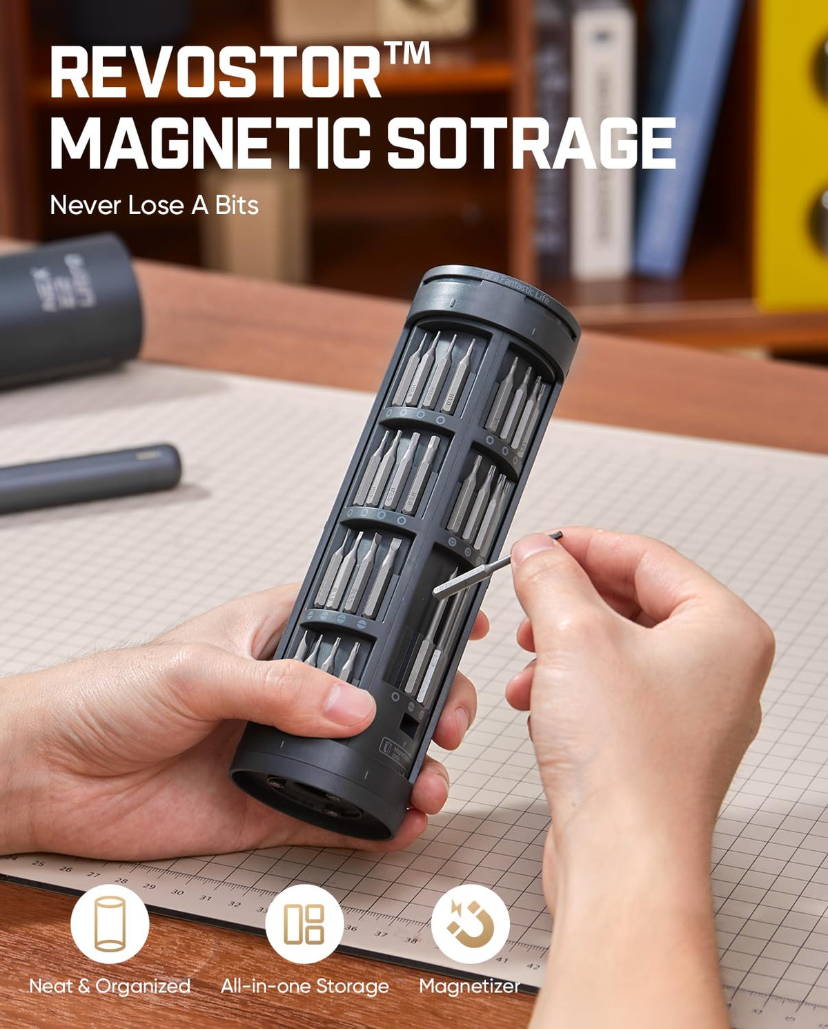 Fanttik E2 Ultra Electric Screwdriver, Screwdriver for Electronics (Grey)