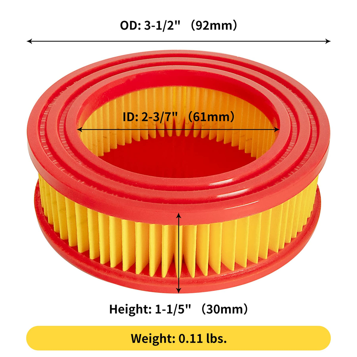 951-14628 Air Filter 2 Pack, Replacement for Craftsman and Troy Bilt Mowers
