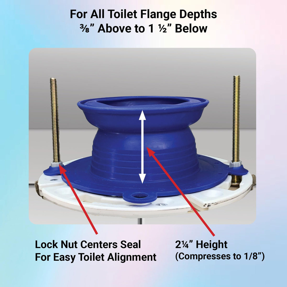 One N Done 200MB Toilet Wax Ring Replacement Kit – Deepest Toilet Seal