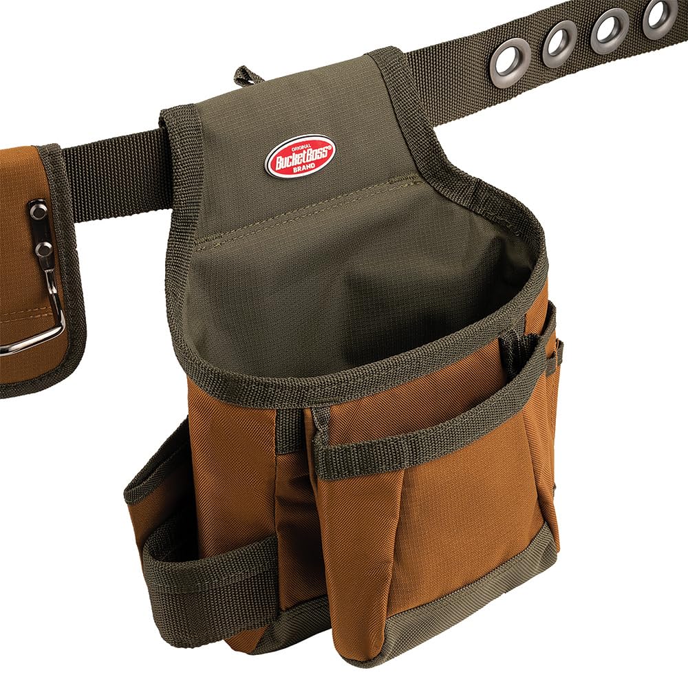 Bucket Boss 50200 Two Bag Tool Belt in Brown