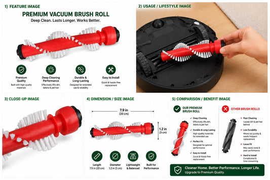 Divys Ark Replacement of Hoover PowerDash Pet Carpet Cleaner Brush Roll, Fits FH50700, FH50700PDI, FH50701, FH50702, FH50703I, FH50710, FH50700US and FH50700UPC Models, OEM #440012796